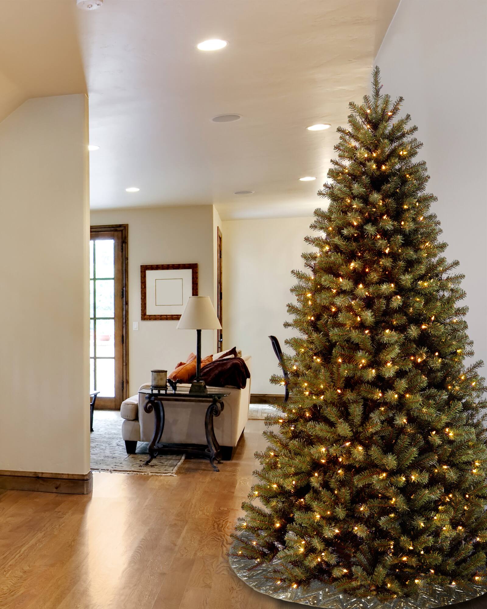 7ft. Pre-Lit North Valley® Spruce Artificial Christmas Tree with Clear Lights